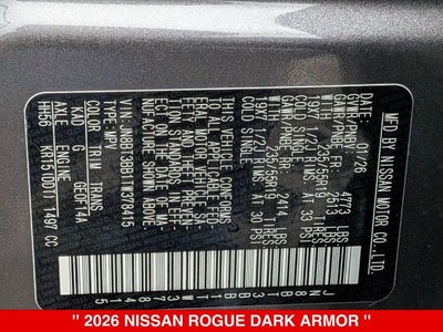 2026 Nissan Rogue Dark Armor™