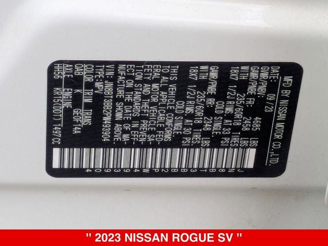 2023 Nissan Rogue SV