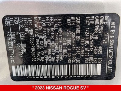 2023 Nissan Rogue SV
