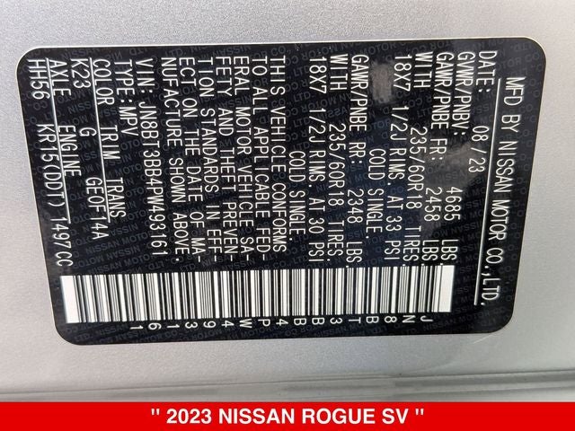 2023 Nissan Rogue SV