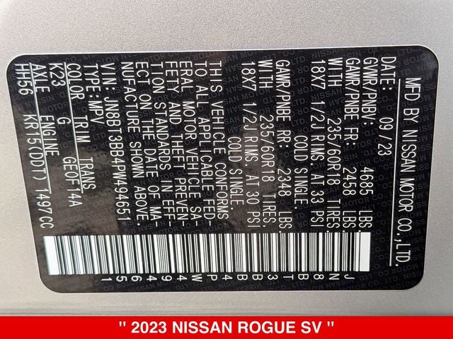 2023 Nissan Rogue SV