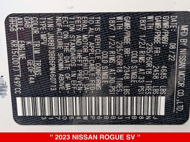 2023 Nissan Rogue SV