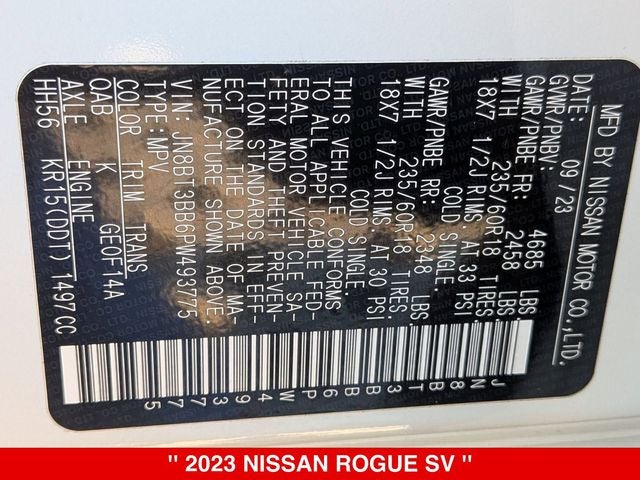 2023 Nissan Rogue SV