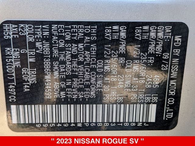 2023 Nissan Rogue SV