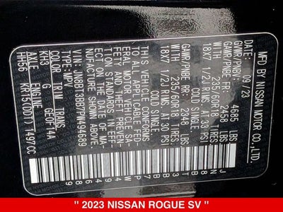 2023 Nissan Rogue SV AWD NISSAN CERTIFIED
