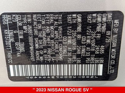 2023 Nissan Rogue SV