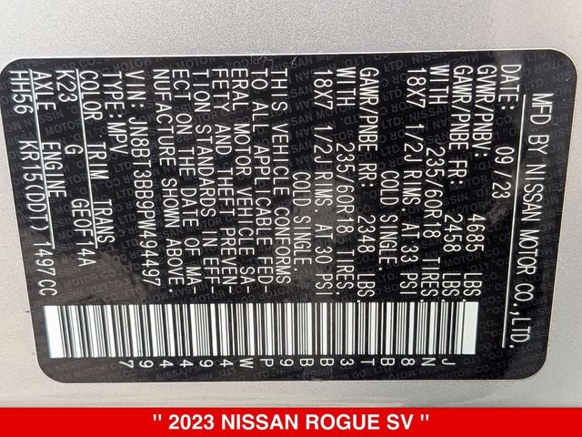2023 Nissan Rogue SV