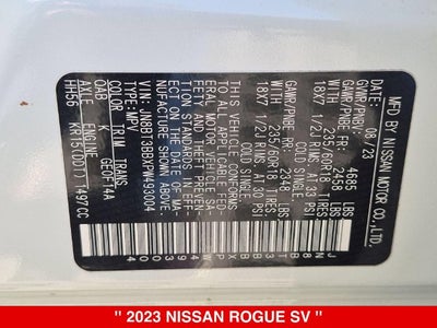 2023 Nissan Rogue SV