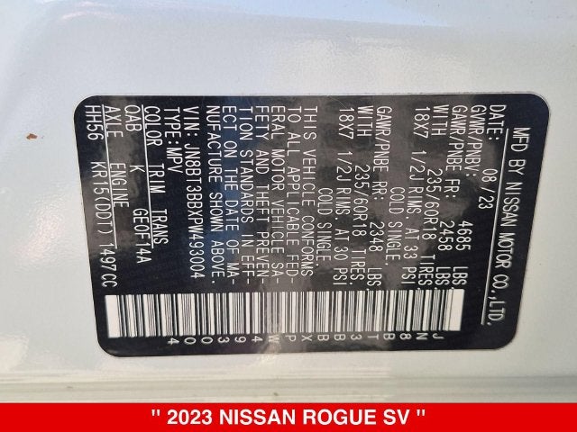 2023 Nissan Rogue SV