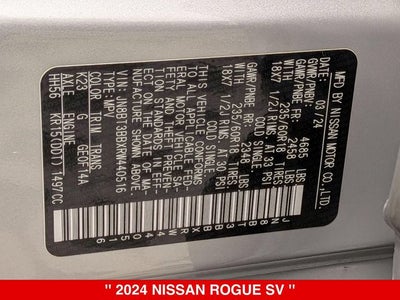 2024 Nissan Rogue SV AWD NISSAN CERTIFIED