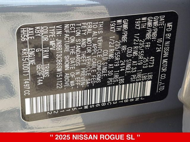 2025 Nissan Rogue SL
