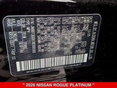 2026 Nissan Rogue Platinum