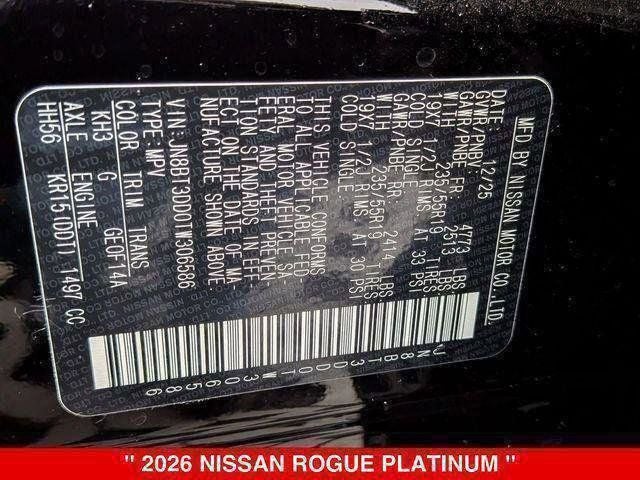 2026 Nissan Rogue Platinum