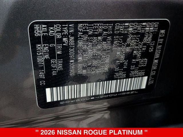 2026 Nissan Rogue Platinum