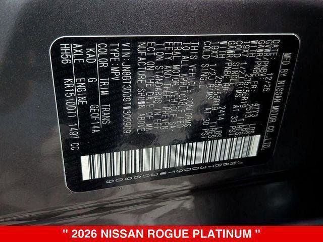 2026 Nissan Rogue Platinum
