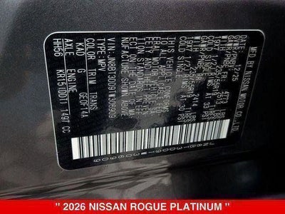 2026 Nissan Rogue Platinum