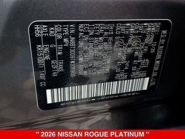 2026 Nissan Rogue Platinum