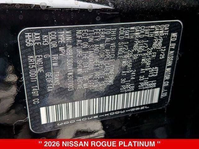2026 Nissan Rogue Platinum