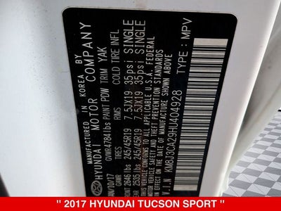 2017 Hyundai Tucson Sport