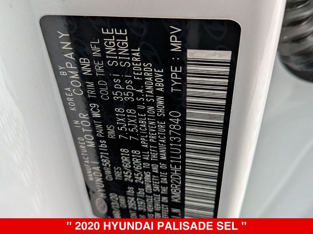 2020 Hyundai Palisade SEL
