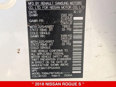 2018 Nissan Rogue S AWD