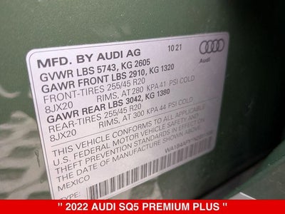 2022 Audi SQ5 Premium Plus quattro