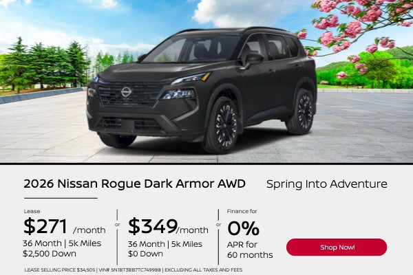 Spring Into Adventure 2026 Nissan Rogue Dark Armor AWD