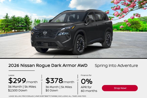 Spring Into Adventure 2026 Nissan Rogue Dark Armor AWD