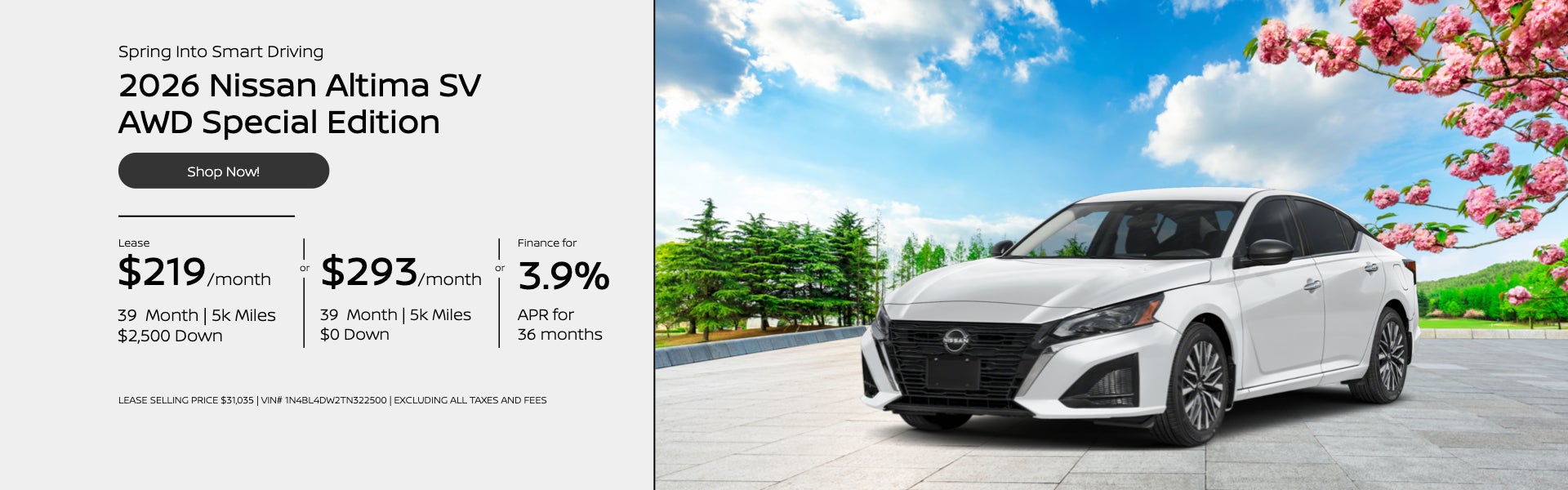 2026 Nissan Altima SV AWD Special Edition