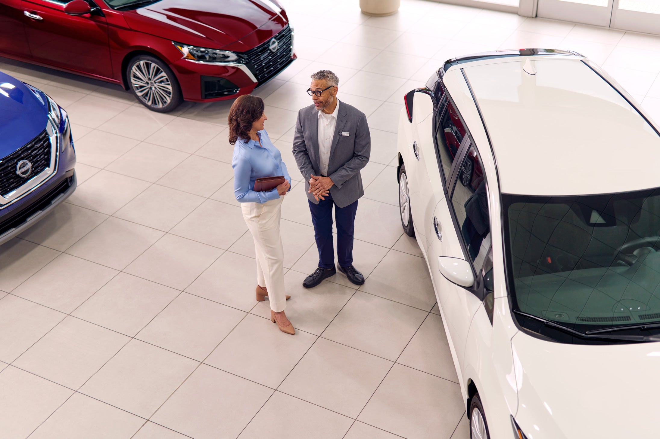 Customer at Nissan Dealership